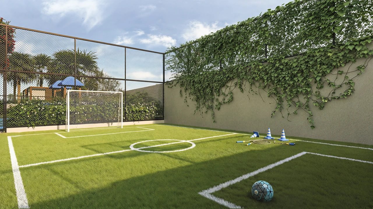 Arena Verde com grama natural